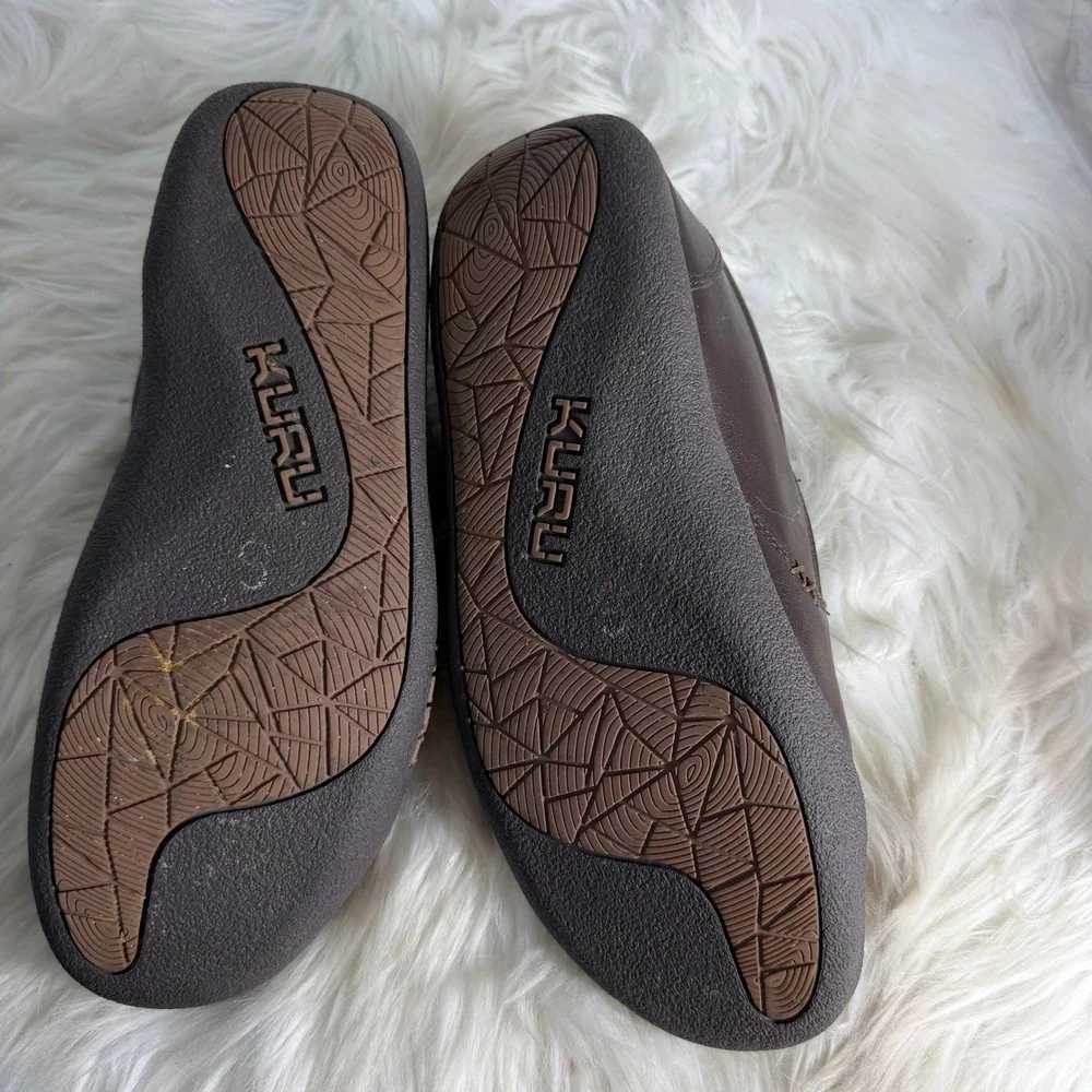 KURU KIVI Mens Brown Leather Slip On‎ Loafers Orthopedic Shoes Size 9.5 10190495
